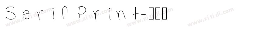 Serif Print字体转换